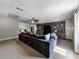 Open living room with built-in shelving and adjacent breakfast nook at 30 Court S, Ellenwood, GA 30294