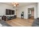 Spacious living room with wood flooring and plenty of room for entertainment and gatherings at 365 Winding River Dr # E, Atlanta, GA 30350