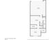 This is a well laid out basement floor plan with a bedroom, bathroom, storage, and garage at 6445 Lucent Ln, Atlanta, GA 30328