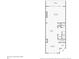 A detailed first floor plan of the townhome layout, with room dimensions at 6445 Lucent Ln, Atlanta, GA 30328