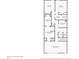 A detailed second floor plan of the townhome layout, with room dimensions at 6445 Lucent Ln, Atlanta, GA 30328