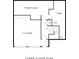 Lower floor plan featuring a two-car garage, finished flex space, and storage area at 1461 Bubbling Creek Ne Rd, Brookhaven, GA 30319
