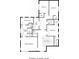 Detailed upper floor plan showing bedrooms, bathrooms, and flex space in a well-organized layout at 1461 Bubbling Creek Ne Rd, Brookhaven, GA 30319