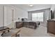 Bedroom featuring a bed, TV, and carpeted floor at 33 Vinery Ct, Sharpsburg, GA 30277