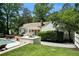 Beautiful landscaped backyard featuring a pool, patio with seating, and a well-maintained lawn at 5545 Cross Gate Ct, Atlanta, GA 30327