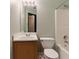 Cozy bathroom with a sink, toilet, and shower/bath combo for all of your bathing needs at 1689 Camden Forrest Way, Riverdale, GA 30296