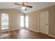Bedroom with cathedral ceiling, hardwood floors, and lots of natural light at 3984 Oak Glenn Dr, Duluth, GA 30096