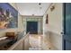 Entryway with tiled floor, large painting, and doors, showcasing elegant decor at 893 Piedmont Ne Ave # 3, Atlanta, GA 30309