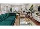 Elegant living room with fireplace, comfortable seating, and stylish accents at 893 Piedmont Ne Ave # 3, Atlanta, GA 30309