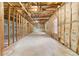 Unfinished basement area with visible insulation at 247 Mandy Ct, Mcdonough, GA 30252