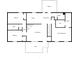 Detailed floor plan featuring 3 bedrooms, porch, living room, dining area, laundry, and 2 bathrooms at 247 Mandy Ct, Mcdonough, GA 30252