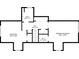 Upstairs floor plan featuring two bedrooms, a bath, a hall, and a walk-in closet layout for a home at 3449 Parkview Dr, Atlanta, GA 30337