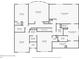 Detailed floor plan of a two-story home, showcasing layout of rooms and dimensions on the second floor at 4105 Woodwind Dr, Cumming, GA 30028