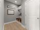 Inviting mudroom with built-in bench and storage cubbies at 4105 Woodwind Dr, Cumming, GA 30028
