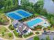 Community amenities with a pool and tennis courts at 4105 Woodwind Dr, Cumming, GA 30028