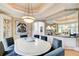 Dining room with a large window and custom wall design at 115 Cross Roads Ct, Atlanta, GA 30327