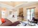 Elegant main bedroom featuring a vaulted ceiling, neutral walls, and natural light at 115 Cross Roads Ct, Atlanta, GA 30327