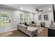 Comfortable living room showcasing hardwood floors and modern design elements at 528 Allendale Dr, Decatur, GA 30032
