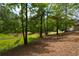 Wooded backyard with a private pond, blending natural beauty and tranquility at 871 Cowan Se Rd, Conyers, GA 30094