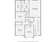 Upstairs floor plan featuring four bedrooms, including a primary bedroom with ensuite and walk-in closet at 11910 Brightside Pkwy, Hampton, GA 30228