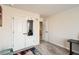 Spare office with large closet, desk, and vibrant rug at 11910 Brightside Pkwy, Hampton, GA 30228