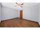Bedroom with hardwood floors and neutral color walls at 2649 Lake Harbin Rd, Morrow, GA 30260