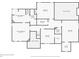 Detailed second-floor plan highlighting the primary bedroom, bathroom, and additional bedrooms at 340 Chandler Ct, Sugar Hill, GA 30518