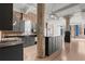 Modern kitchen featuring sleek countertops, stainless steel appliances, and plenty of counter space at 434 Marietta Nw St # 301, Atlanta, GA 30313