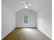 Bedroom with a ceiling fan and a window; a simple and airy room at 2397 Charleston Ter, Decatur, GA 30034
