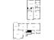 Detailed floor plan showcasing the layout of the home's two floors, including bedrooms, living spaces, and bathrooms at 2397 Charleston Ter, Decatur, GA 30034