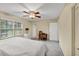 Bedroom with window, desk and built in closet at 30 Chaumont Nw Sq, Atlanta, GA 30327