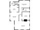 Detailed floor plan showcasing the layout of the home with dimensions for each room, including bedrooms, kitchen, and living spaces at 575 E Main St, Buford, GA 30518