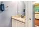 Close up of a bathroom with a granite sink top and dark bronze faucet at 5292 Windfield Glen Nw Ct, Lilburn, GA 30047