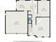 Detailed floorplan of the first floor of the home, showing the garage, dining area, kitchen and living room at 5292 Windfield Glen Nw Ct, Lilburn, GA 30047