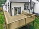 New backyard deck with railing and view of landscaped yard at 3100 Mount Gilead Sw Rd, Atlanta, GA 30311