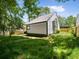 Landscaped backyard featuring lush green grass and mature trees, providing shade at 3100 Mount Gilead Sw Rd, Atlanta, GA 30311