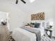 Bright bedroom featuring stylish décor, modern ceiling fan and light-filled skylight at 3100 Mount Gilead Sw Rd, Atlanta, GA 30311