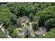 An aerial view of the large property, situated in a tree-filled neighborhood at 803 Courtenay Ne Dr, Atlanta, GA 30306