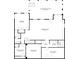 Basement floor plan highlighting the layout of the recreation room, laundry, and storage spaces at 803 Courtenay Ne Dr, Atlanta, GA 30306