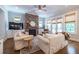 Inviting living room features a brick fireplace and comfortable seating at 1753 Russell Se St, Atlanta, GA 30316