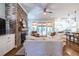 Bright living room with brick fireplace and an open floor plan at 1753 Russell Se St, Atlanta, GA 30316