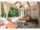 Inviting covered patio with stone flooring and comfortable seating at 1753 Russell Se St, Atlanta, GA 30316