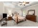 Bright bedroom featuring a trey ceiling, ceiling fan, and spacious layout with neutral decor at 325 Ridge Hill Cir # 3, Marietta, GA 30064