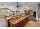 Open clubhouse with large island, fireplace, and multiple seating areas with large windows at 325 Ridge Hill Cir # 3, Marietta, GA 30064