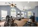 Well-equipped gym featuring treadmills, bikes, weights, and large windows for natural light at 325 Ridge Hill Cir # 3, Marietta, GA 30064
