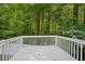 Deck overlooking a lush green forest at 6201 Davids Se Way, Acworth, GA 30102
