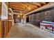 Unfinished basement with exposed beams and HVAC at 115 Creek Cir, Stockbridge, GA 30281