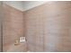 Tiled walk-in shower with built in bench and recessed lighting at 2030 Main Nw St # 205, Atlanta, GA 30318