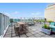 Expansive rooftop terrace features comfortable seating, potted plants, and city views, perfect for outdoor entertaining at 4561 Olde Perimeter Way # 806, Dunwoody, GA 30346