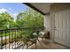 Relaxing outdoor balcony with seating area overlooking neighborhood, ideal for enjoying the fresh air at 50 Biscayne Nw Dr # 4110, Atlanta, GA 30309